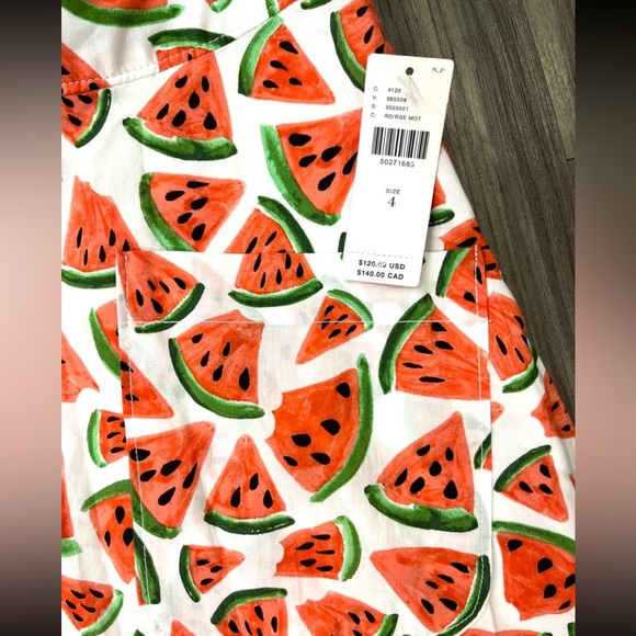 NWT size 4 Conversations by Anthropologie Watermelon Skirt - Picture 2 of 4